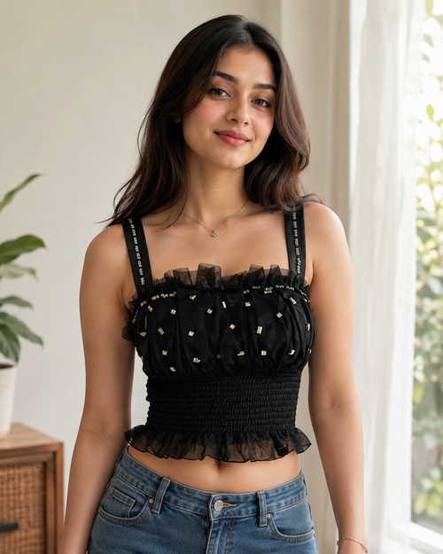 Black short Top
