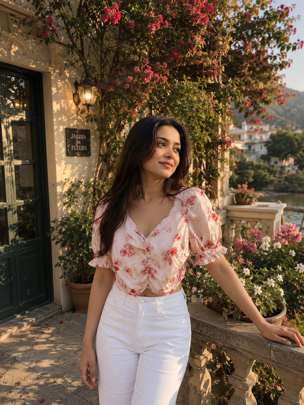 Leela store Flower print top.