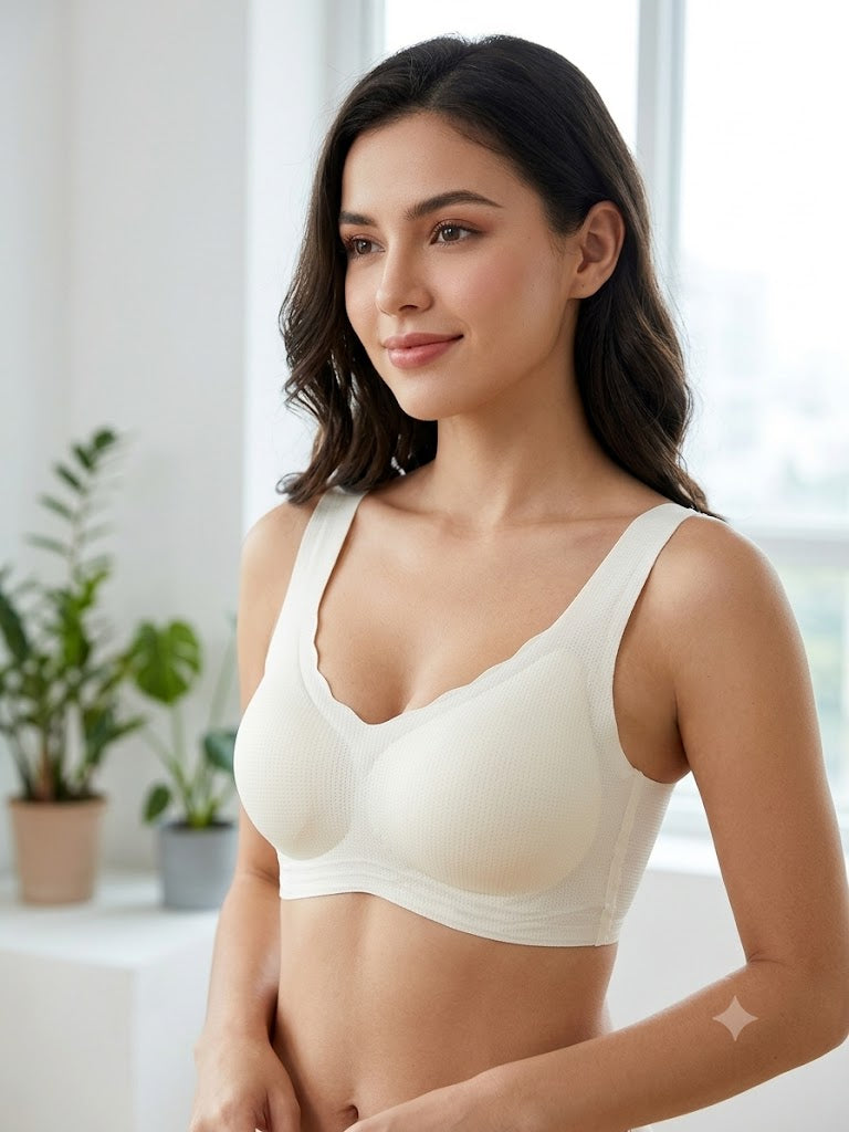 Leela store seamless full-coverage bra.