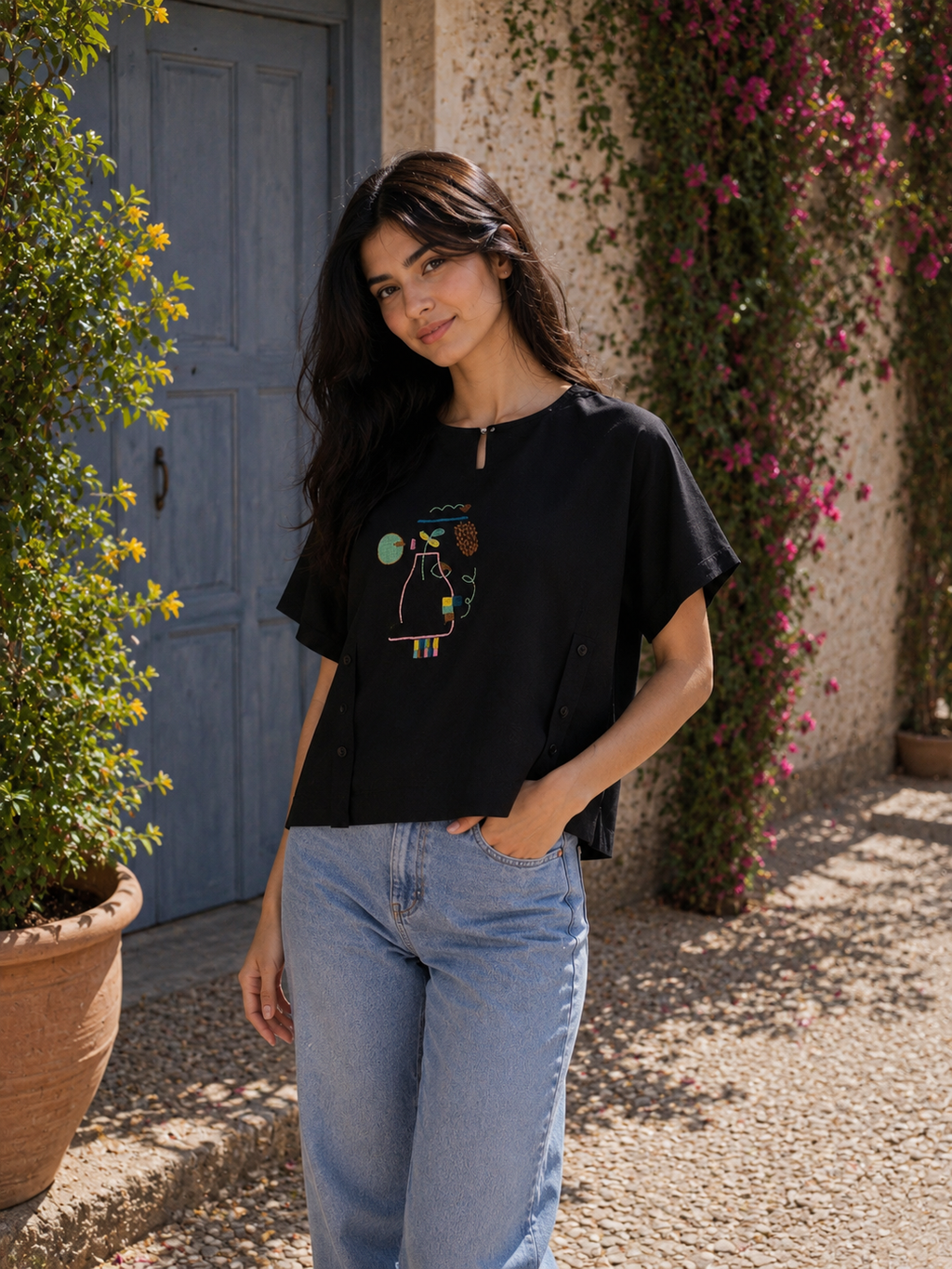 Women's Graphic Boxy Top