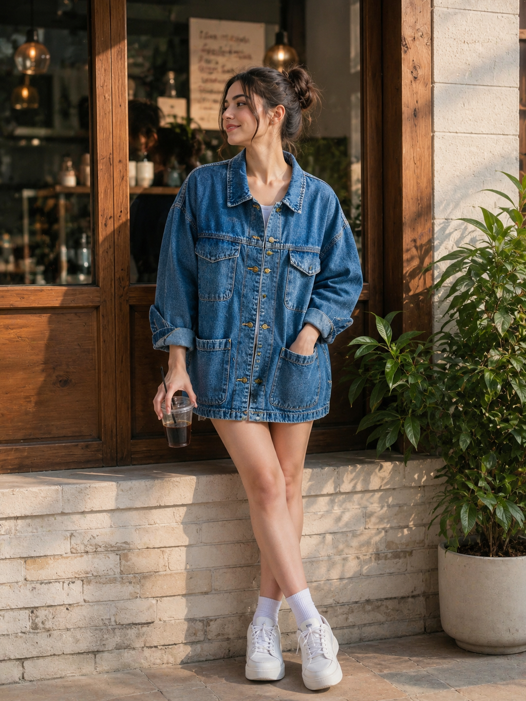 Denim shirt for girls