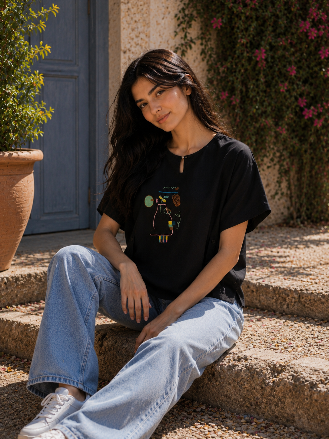 Women's Graphic Boxy Top