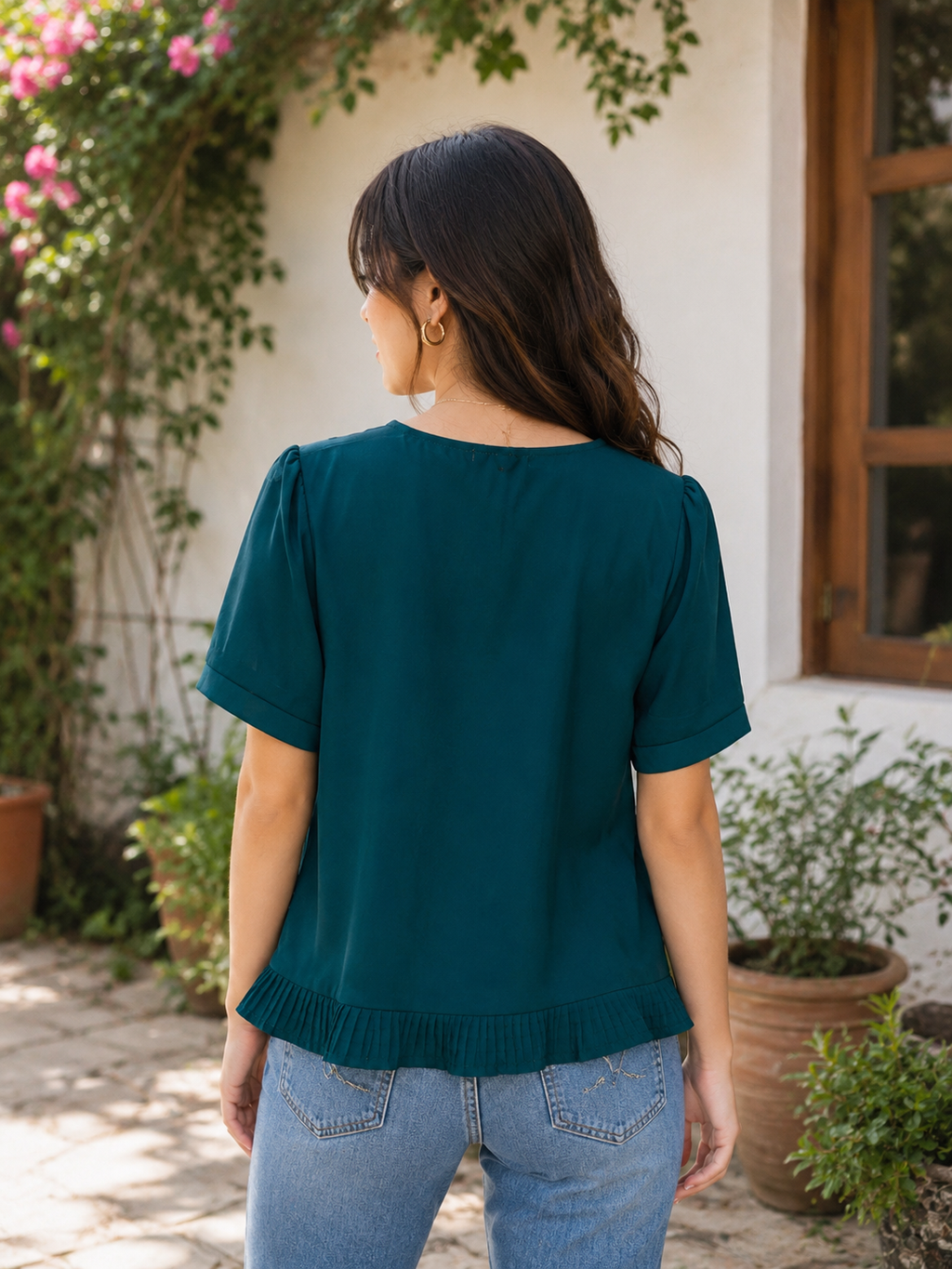 Women's Tie-Neck Top