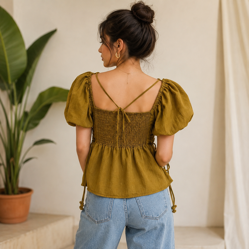 Top square neck