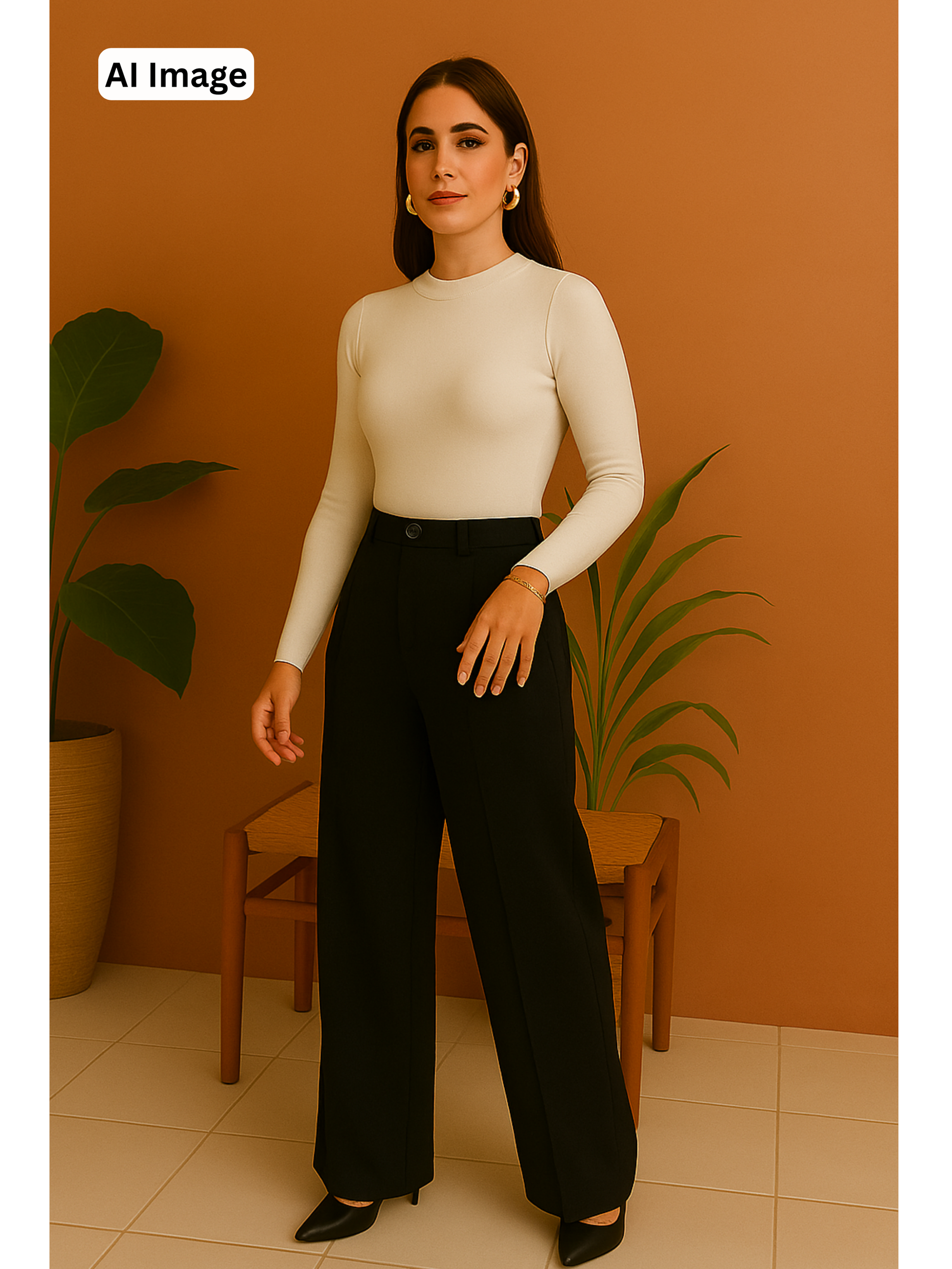 Office Wide Leg Formal Pant