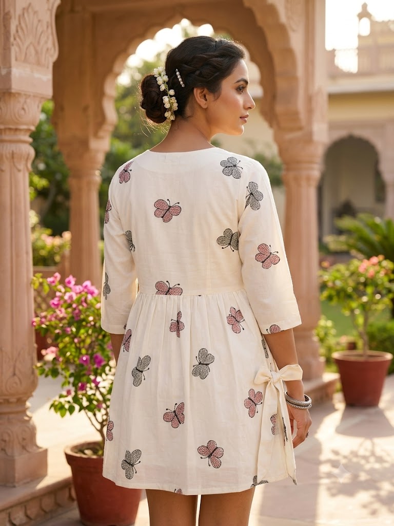 Floral Printed Fit & Flare Mini Dress